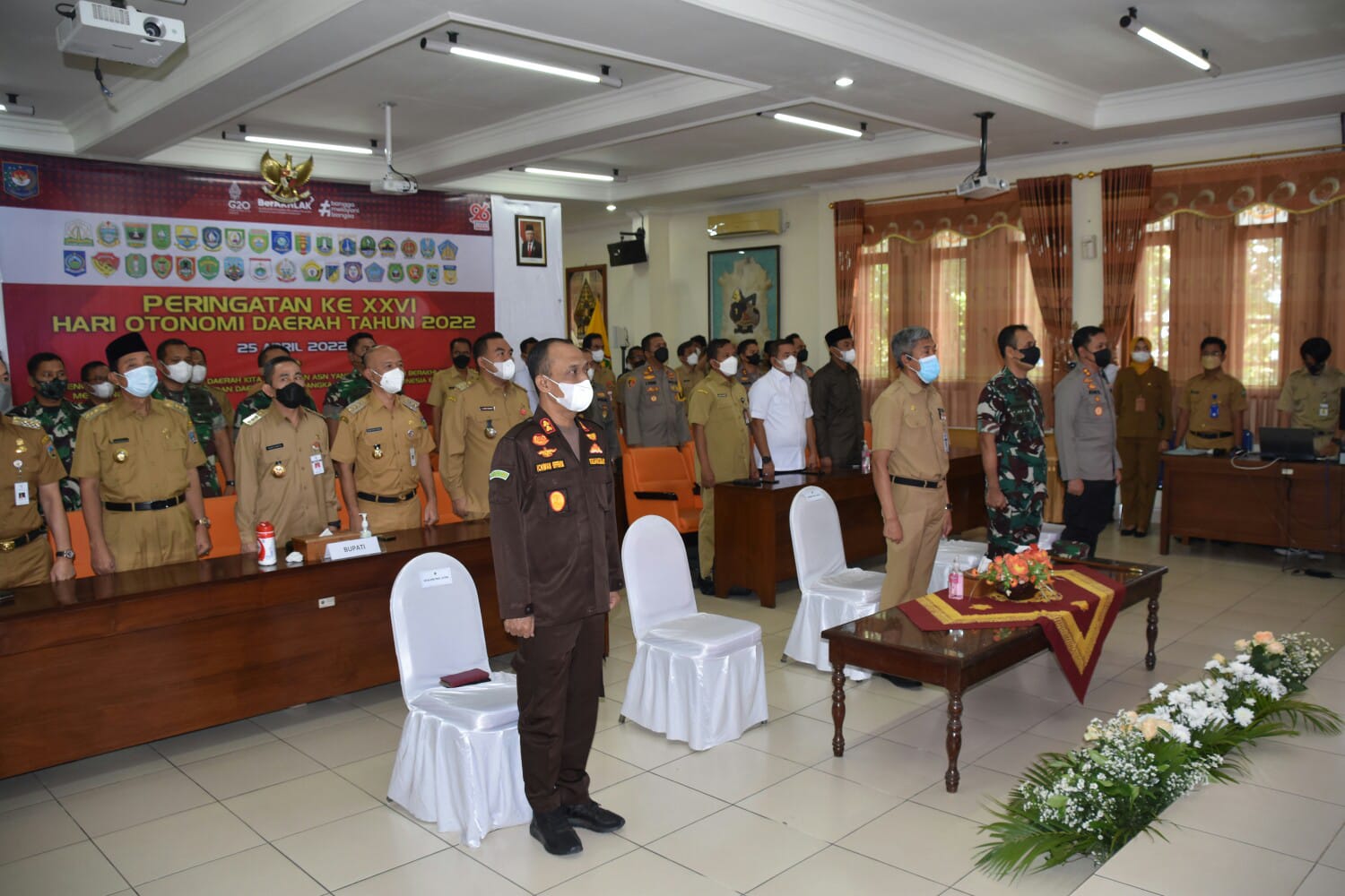 Danrem 073/Makutarama Hadiri Peringatan Hari Otonomi Daerah Ke-XXVI Tahun 2022